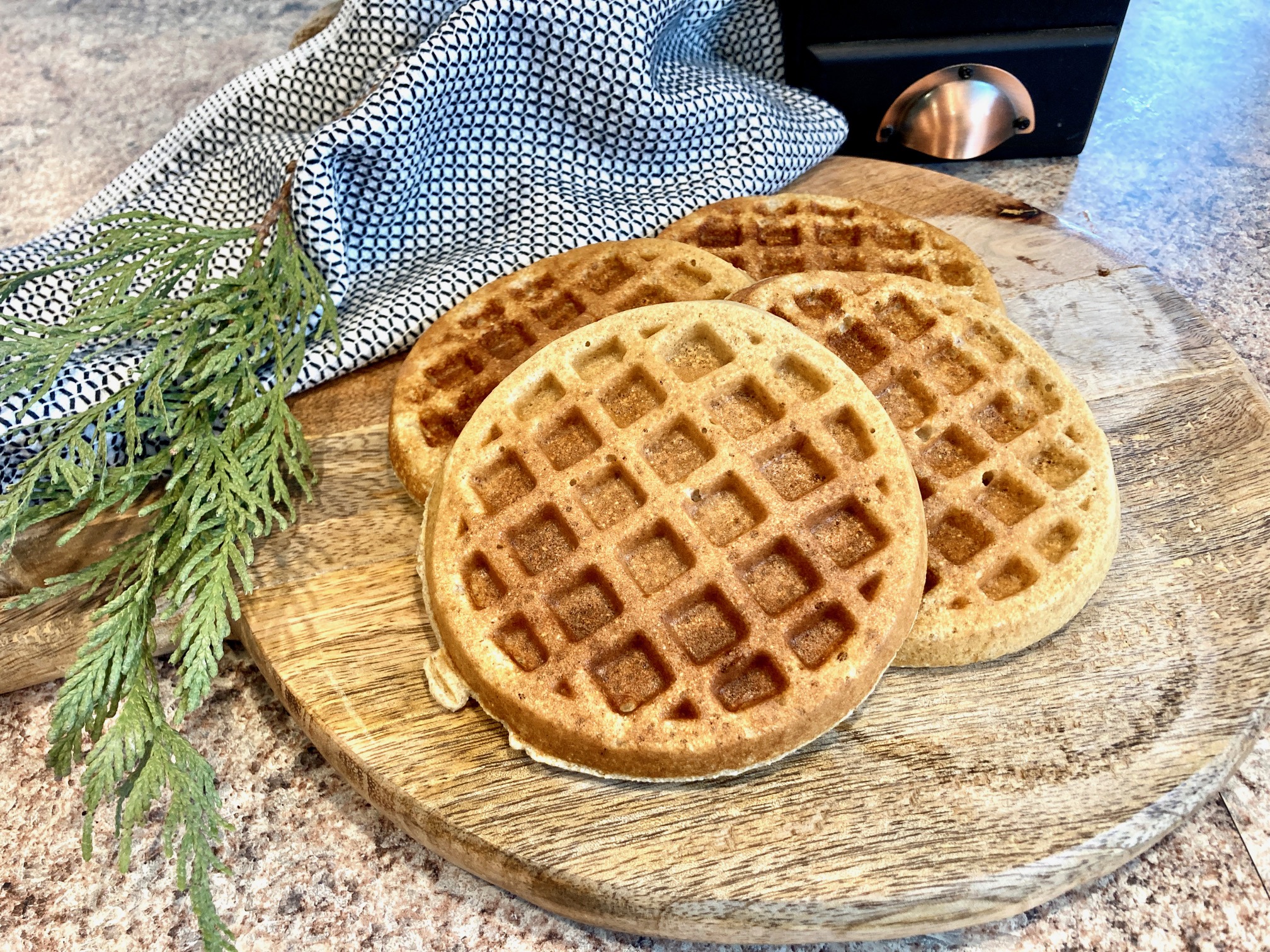 Sprouted Barley Waffles